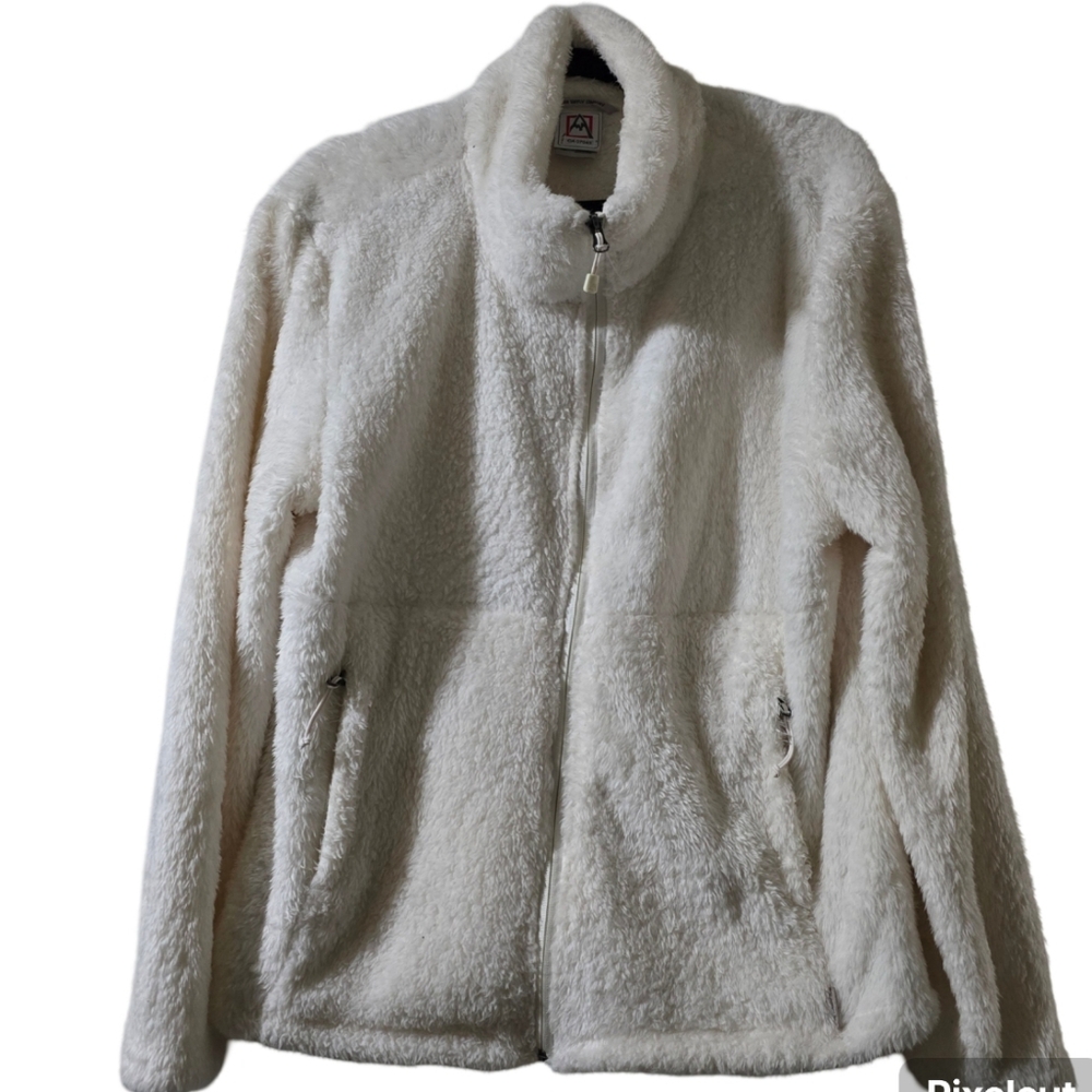 White Zip up Fleece